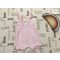 Next 6-9 hó 68 - 74 cm rózsaszín, nyuszi fej mintás puha duplagéz lány playsuit - újszerű,hibátlan
