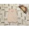 Next up to 3 month 6 kg  rózsaszín, pöttyös-fodros-virágmintás pamut lány playsuit újszerű,hibátlan