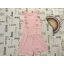 F§F 8-9 év 134 cm rózsaszín, fodros  pamut lány playsuit-újszerű,hibátlan