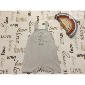   Peter Rabbit 9-12 hó 80 cm Peter nyuszi mintás vékony kötött  napozó/ playsuit - újszerű,hibátlan