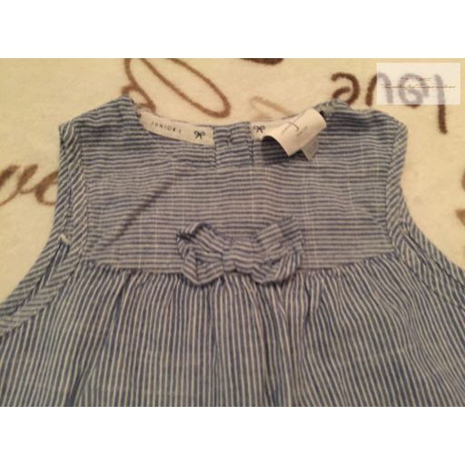 Jasper Conran 12-18 hó 80-86 cm kék csíkos nagyon vékony lány rövid playsuit / napozó - újszerű,hibátlan