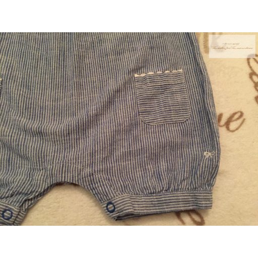Jasper Conran 12-18 hó 80-86 cm kék csíkos nagyon vékony lány rövid playsuit / napozó - újszerű,hibátlan