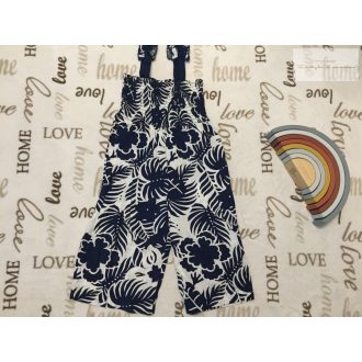   Pepe Jeans 4 év 104 cm kék - fehér mintás vékony nyári lány playsuit - újszerű,hibátlan