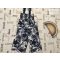 Pepe Jeans 4 év 104 cm kék - fehér mintás vékony nyári lány playsuit - újszerű,hibátlan