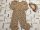 Nutmeg 4 - 5 év 104 - 110 cm világosbarna bézs pöttyös  pamut lány  playsuit- újszerű,hibátlan