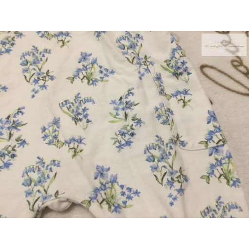 Next 9-12 hó 80 cm kék virágmintás  pamut lány playsuit újszerű,hibátlan 