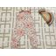 The Mae Collection 6-9 hó színes virágmintás vékonyabb pamut lány playsuit - újszerű,hibátlan