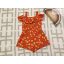River Island 3-4 év 98-104 cm citrom mintás pamut lány rövid playsuit- újszerű, hibátlan