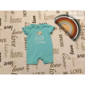  Next up to 1 month 4, 5 kg   Dada... feliratos unikornis mintás vékony pamut lány napozó/ playsuit -újszerű,hibátlan