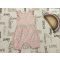 M§S 12-18 hó 80-86 cm színes virágmintás, vállán fodros pamut lány playsuit-újszerű,hibátlan
