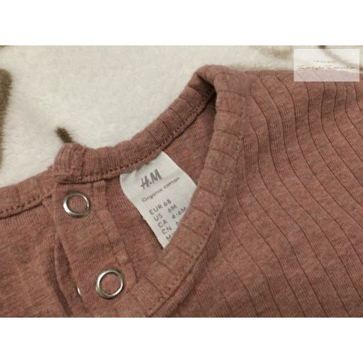 H§M 4-6 hó 62-68 cm pamut lány kezeslábas/ playsuit újszerű, hibátlan