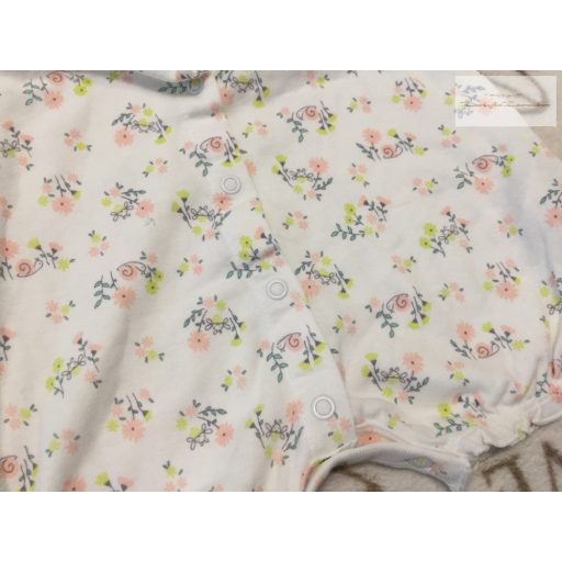 Carter's 9-12 hó 80 cm  csiga - virágmintás pamut lány playsuit/ napozó újszerű,hibátlan