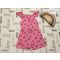 Primark 5-6 év 116 cm rózsaszín, dinnye mintás pamut  lány playsuit újszerű,hibátlan
