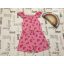 Primark 5-6 év 116 cm rózsaszín, dinnye mintás pamut  lány playsuit újszerű,hibátlan