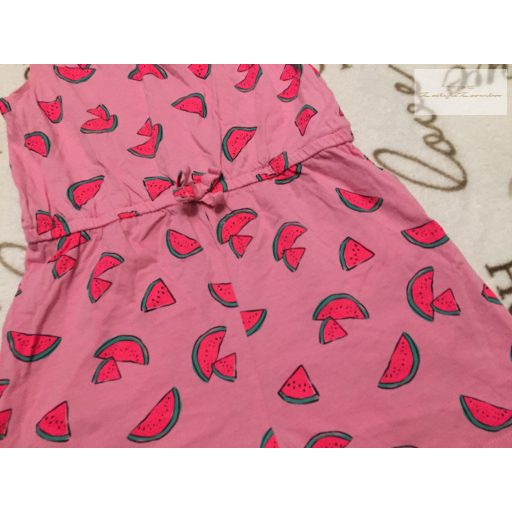 Primark 5-6 év 116 cm rózsaszín, dinnye mintás pamut  lány playsuit újszerű,hibátlan