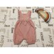 Mamas§Papas 6-9 hó 68-74 cm rózsaszín, fodros - virágmintás pamut lány playsuit - újszerű,hibátlan