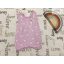 Next 6 -9 hó 9,5 kg lila, unikornis mintás pamut lány playsuit / napozó - újszerű,hibátlan
