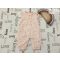 M§S 3-6 hó 8 kg 69 cm rózsaszín, színes masni mintás vékony pamut lány playsuit -újszerű, hibátlan