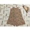 Next 10 év 140 cm színes apró virágmintás vékony pamut lány playsuit- újszerű,hibátlan