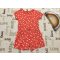 George 3-4  év 98 - 104 cm rózsaszín fehér pöttyös pamut lány  playsuit- újszerű,hibátlan