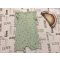 Next 2-3 év 92- 98 cm halvány zöld, színes apró gyümölcs mintás pamut lány playsuit - újszerű, hibátlan