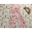 Next 4 év 104 cm  rózsaszín, virágmintás vékony anyagú lány  elkelmi/ elegáns kezeslábas/ playsuit- újszerű,hibátlan