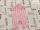Matalan újszülöttre való 56 cm  fehér -rózsaszín csíkos vékony anyagú lány playsuit - újszerű,hibátlan