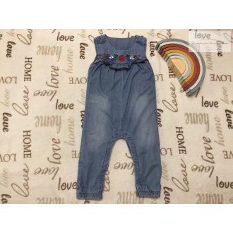   Nutmeg 18 - 24 hó 86-92  cm színes virágmintás pamut béléses lány playsuit  - újszerű,hibátlan