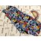 TU 10 év 140 cm színes nagy virágmintás vékony pamut lány playsuit/ jumpsuit - újszerű,hibátlan