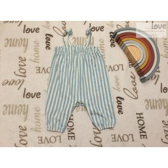   M§S 0 - 3 hó  6 kg 62 cm csíkos, vékony pamut  lány playsuit - újszerű, hibátlan