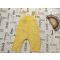 Zara 12-18 hó 86 cm sárga, vékony puha lenvászon lány playsuit -újszerű,hibátlan
