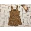 Disney at George 3-4 év 98-104 cm barna, fodros, Minnie  mintás pamut lány playsuit újszerű,hibátlan