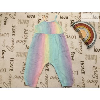   TakePride 18 hó 86 cm színátmenetes puha duplagéz lány playsuit - újszerű,hibátlan
