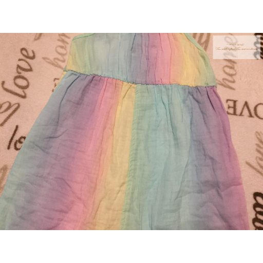 TakePride 18 hó 86 cm színátmenetes puha duplagéz lány playsuit - újszerű,hibátlan