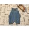 Mamas§Papas 3-6 hó 68 cmmellnél barna varrásos nagyon vékony farmer anyagú lány playsuit- újszerű,hibátlan