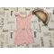 Primark 6-9 hó 74 cm rózsaszín, szivárvány mintás pamut lány  playsuit- újszerű,hibátlan