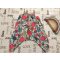 Next 9 - 12 hó 74-80 cm színes  gyümölcs mintás vékony pamut lány playsuit - újszerű,hibátlan
