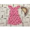 Primark 4-5 év 104-110 cm rózsaszín, dinnyes mintás vékony pamut lány playsuit - új, csak lecímkézve