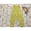 Next 12-18 hó 80-86 cm sárga, színes virágmintás vékony pamut lány playsuit- újszerű, hibátlan