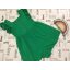 Next 13 év 158 cm zöld, ujján fodros- madeirás pamut lány rövid playsuit- újszerű,hibátlan