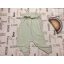 George 2-3 év 92-98  cm halvány zöld, fodros- madeirás vékony pamut  lány playsuit - újszerű,hibátlan