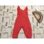 TU 12 - 18  hó 80 - 86 cm gyümölcs mintás - fodros pamut lány playsuit/ jumpsuit - újszerű,hibátlan