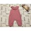 Next 6 -9 hó 9,5 kg tégla színű, fodros, anyagában mintás vékony anyagú  pamut lány playsuit- újszerű,hibátlan