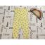 Matalan 3-6 hó 62-68 cm  sárga csíkos, méhecske mintás vékony pamut lány playsuit -- -új, szettet bontottam