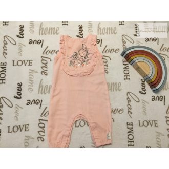   Disney at Primark 6-9 hó 68 - 74 cm rózsaszn, Bambi mintás pamut lány playsuit- új, szettet bontottam