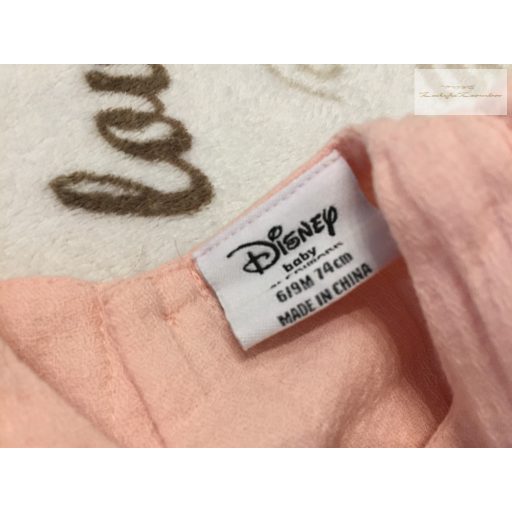 Disney at Primark 6-9 hó 68 - 74 cm rózsaszn, Bambi mintás pamut lány playsuit- új, szettet bontottam