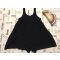 Next 8 év 128 cm  fekete pamut lány rövid playsuit zsebes- újszerű,hibátlan