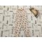 Primark 18- 24 hó 92 cmfehér, színes virágmintás vékony pamut  lány playsuit/ jumpsuit-- újszerű,hibátlan