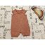 George 6-9 hó 68-74 cm tégla színű apró virágmintás pamut lány playsuit/ napozó  -  újszerű, hibátlan