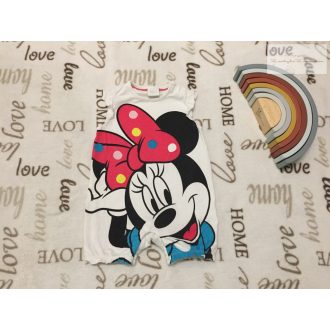   Disney 9-12 hó 80 cm 11 kg Minnie mintás  pamut  lány playsuit -újszerű,hibátlan